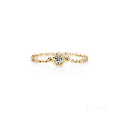 Elsa Peretti® 系列 18K 黄金 Diamonds by the Yard™ 戒指。