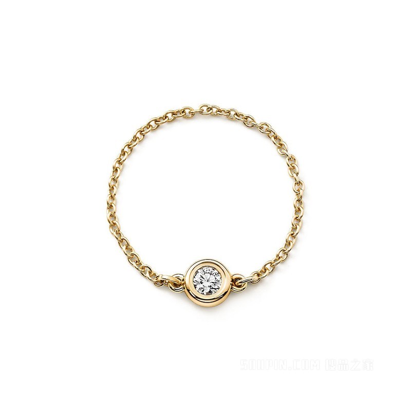 Elsa Peretti® 系列 18K 黄金 Diamonds by the Yard™ 戒指。