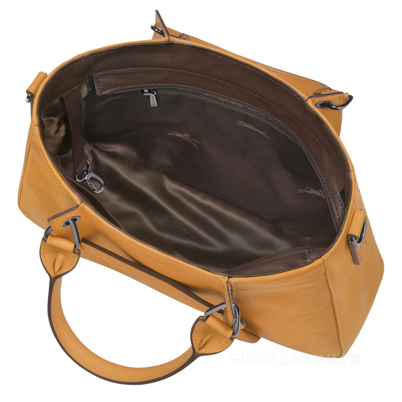 Longchamp 3D 手提包小号 - 米色