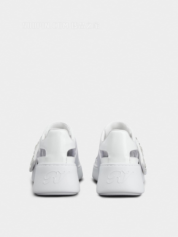 Viv' Skate钻扣PVC材质运动鞋 白色