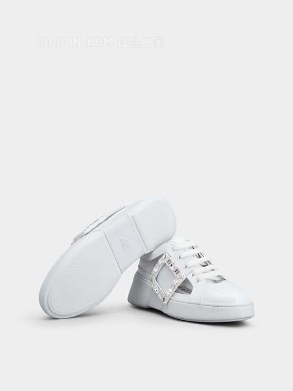 Viv' Skate钻扣PVC材质运动鞋 白色