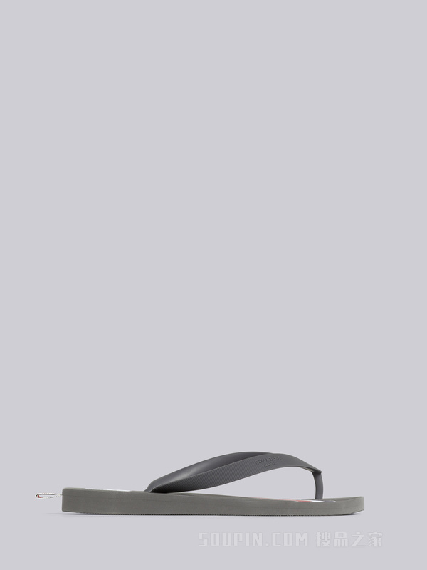 条纹橡胶人字拖鞋