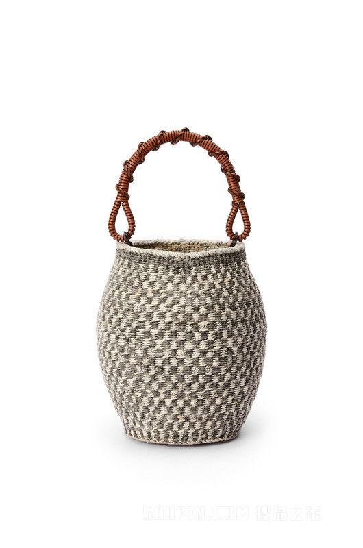 纸和牛皮革 Jiseung Bucket 手袋