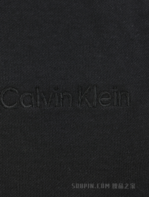 Calvin Klein 22春季男士简约可调节抽绳腰顺色刺绣运动休闲裤40HC238