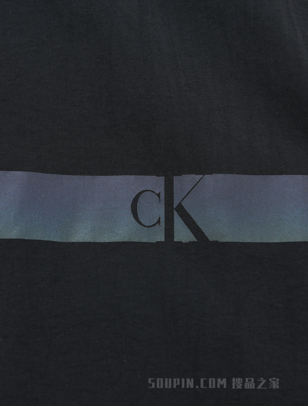 Calvin Klein 22春季新款男士休闲渐变镂空LOGO连帽单夹克外套ZM01834