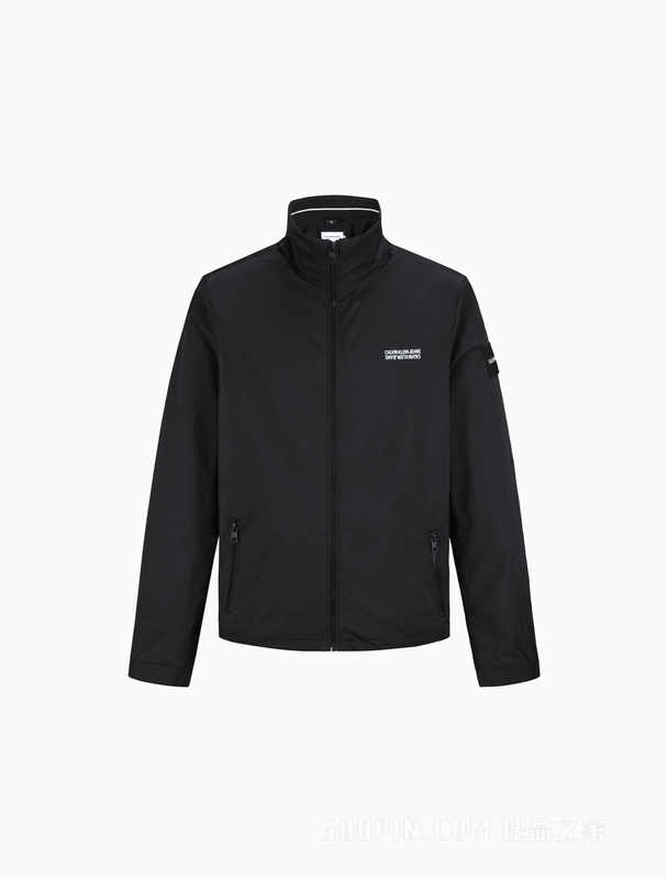 Calvin Klein 22春季新款男士简约立领正反LOGO单夹克外套ZM01839
