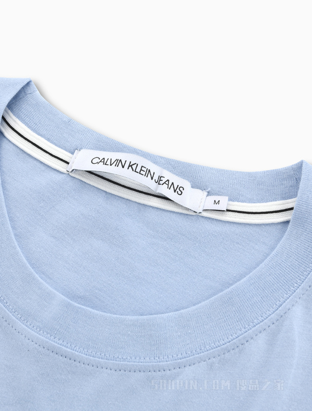 Calvin Klein 22春季新款男士休闲圆领菱形印花纯棉透气短袖T恤ZM01900