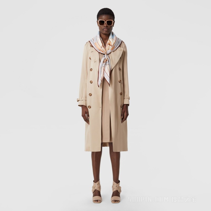 星辰印花丝质方巾 (桃红色)