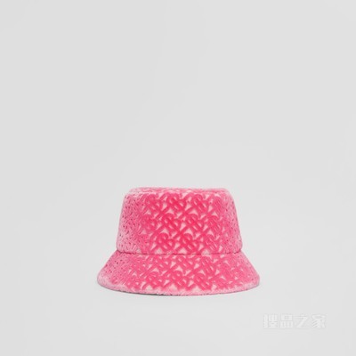 专属标识装饰棉质渔夫帽 (粉红色 / 青柠色)