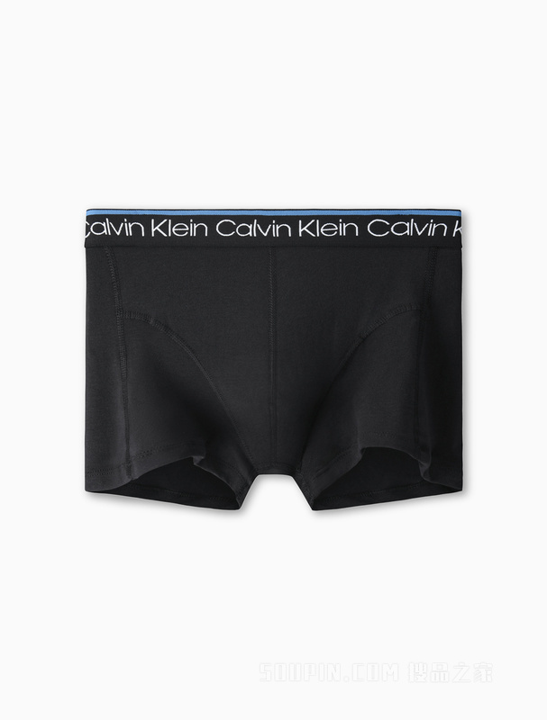 Calvin Klein 22春夏男三条装循环LOGO腰边棉质透气贴身平角内裤NP2421O