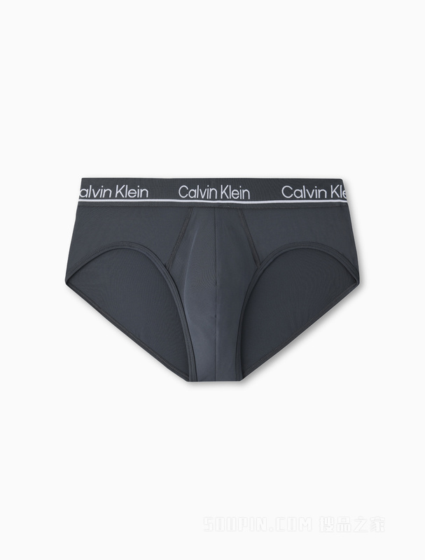 Calvin Klein 22春季男士三条装循环LOGO弹力轻薄透气三角内裤NP2442O