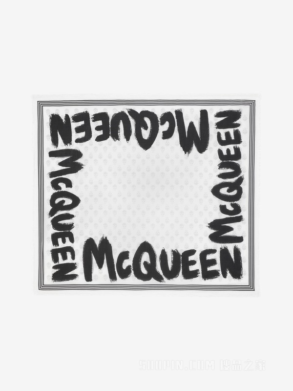 McQueen Graffiti Biker薄绸