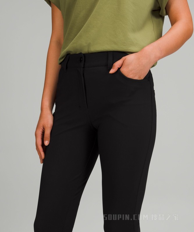 City Sleek 女士修身高腰长裤