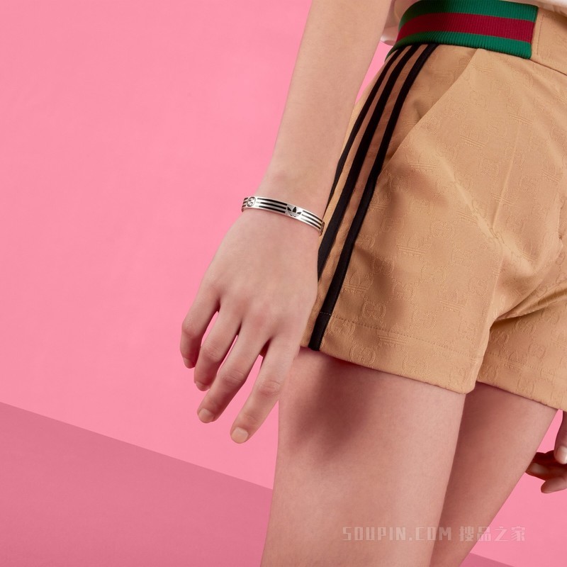 adidas x Gucci联名系列手镯 925纯银