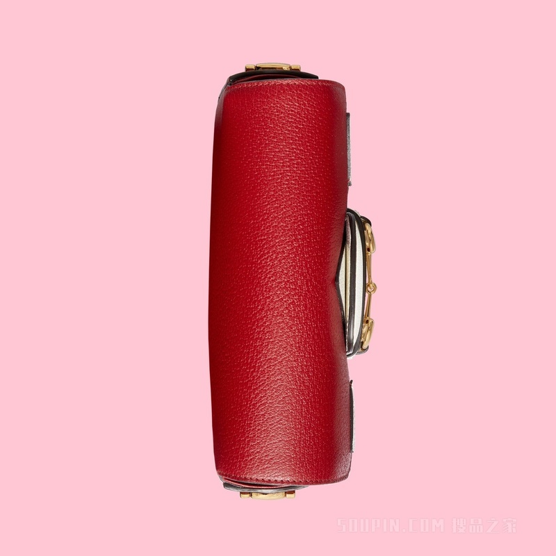 adidas x Gucci Horsebit 1955系列迷你手袋 红色皮革