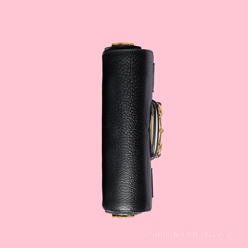 adidas x Gucci Horsebit 1955系列迷你手袋 黑色和白色皮革