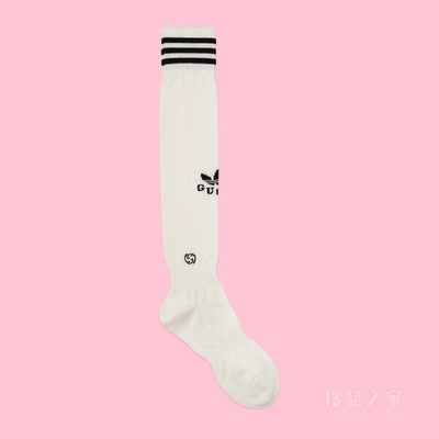 adidas x Gucci联名系列棉质长袜 白色和黑色