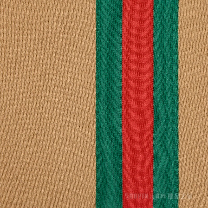 adidas x Gucci针织棉卫衣 深米色