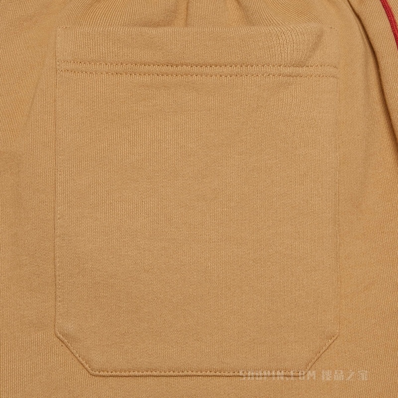 adidas x Gucci联名系列针织棉短裤 深米色