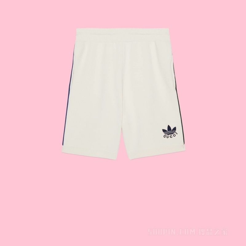 adidas x Gucci联名系列短裤 白色
