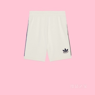 adidas x Gucci联名系列短裤 白色