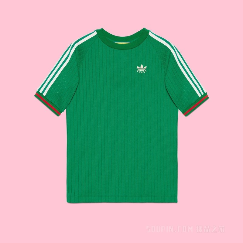 adidas x Gucci联名系列针织T恤 绿色