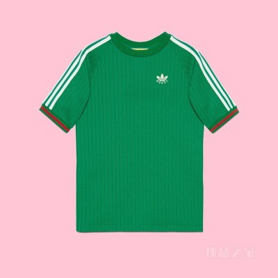 adidas x Gucci联名系列针织T恤 绿色