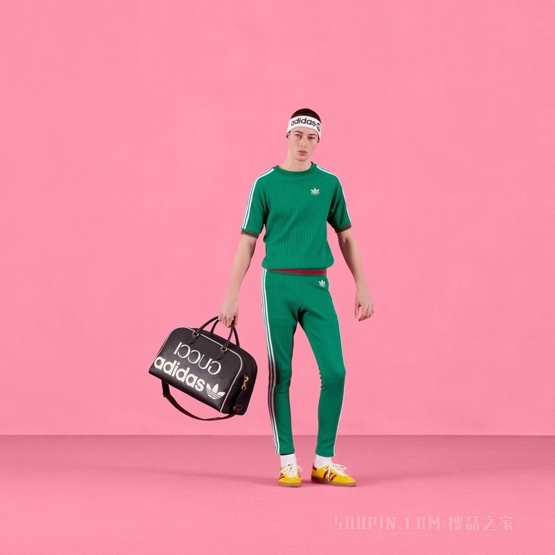 adidas x Gucci联名系列针织T恤 绿色