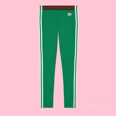 adidas x Gucci联名系列针织运动长裤 绿色