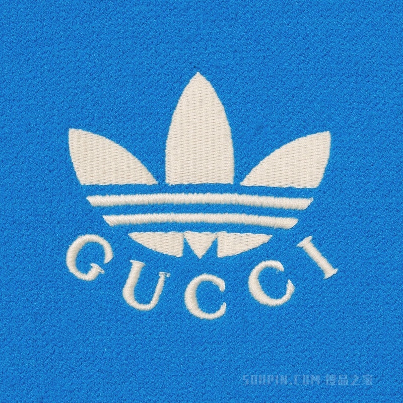 adidas x Gucci联名系列拉链夹克 蓝色