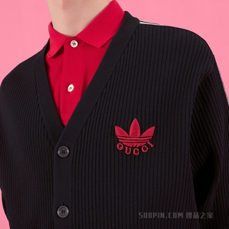 adidas x Gucci联名系列开衫 深蓝色