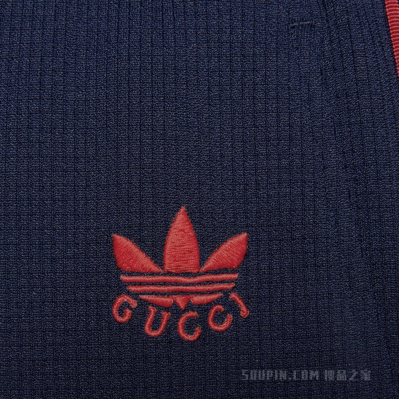 adidas x Gucci联名系列针织长裤 蓝色