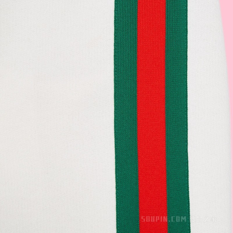 adidas x Gucci联名系列棉质卫衣 象牙白