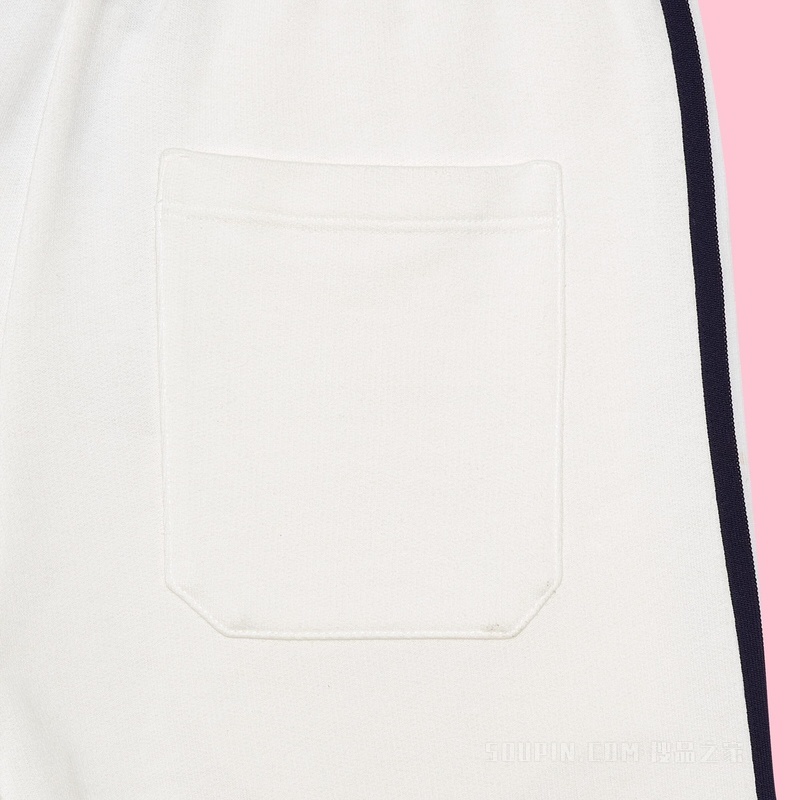 adidas x Gucci联名系列棉质运动长裤 象牙白