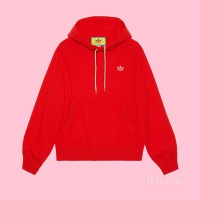adidas x Gucci联名系列羊毛卫衣 红色