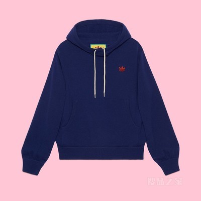 adidas x Gucci联名系列羊毛卫衣 深蓝色