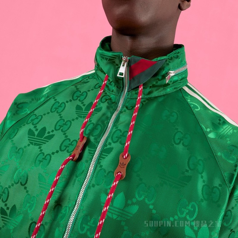 adidas x Gucci大GG夹克 绿色