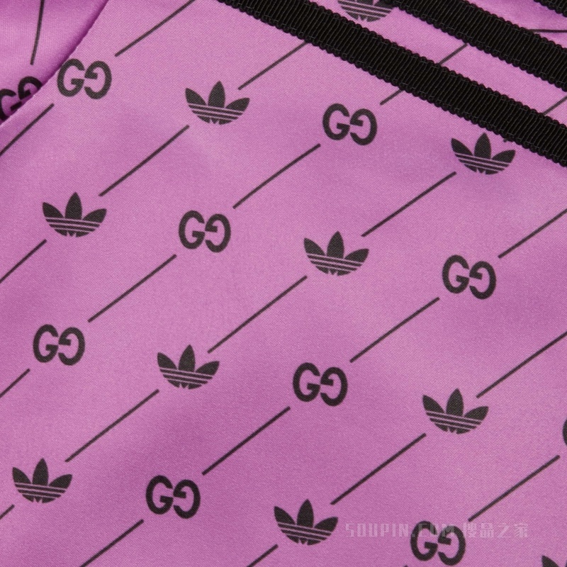 adidas x Gucci联名系列飞行员夹克 黄色和紫色