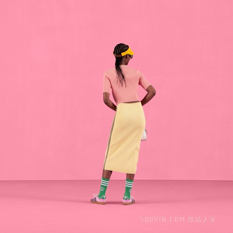 adidas x Gucci联名系列针织衫 粉色