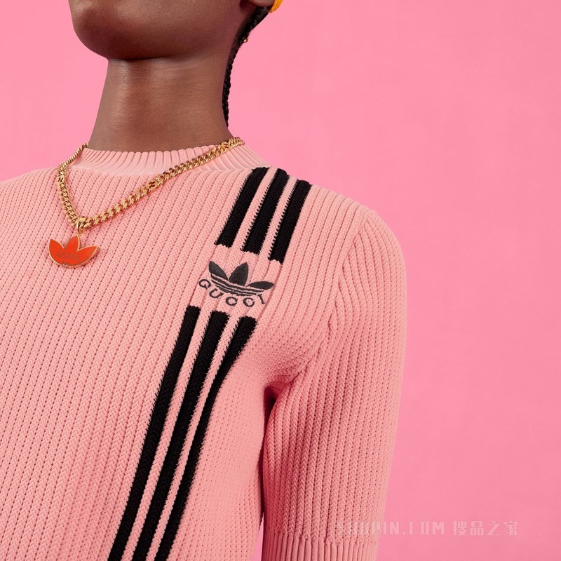 adidas x Gucci联名系列针织衫 粉色