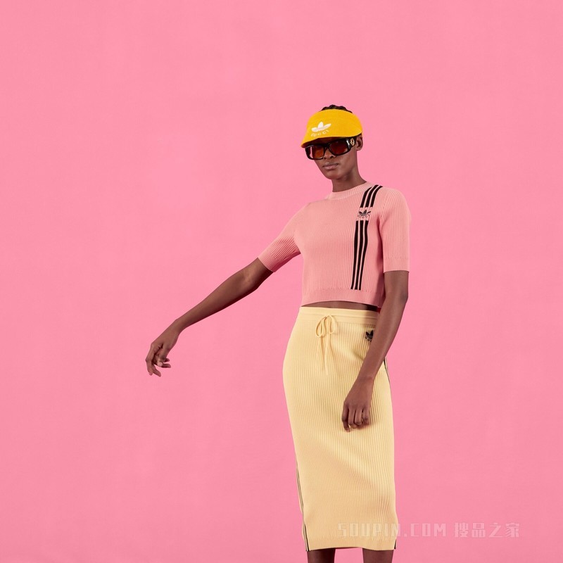 adidas x Gucci联名系列针织衫 粉色