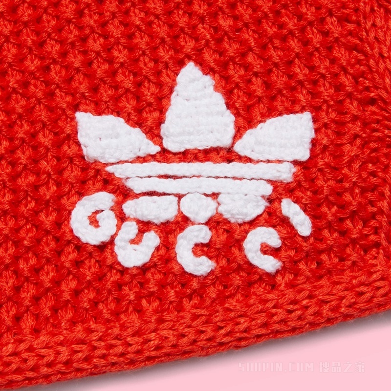 adidas x Gucci联名系列针织短裤 红色