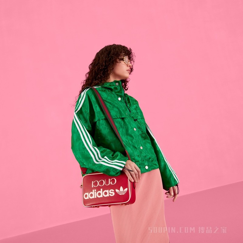 adidas x Gucci联名系列飞行员夹克 绿色