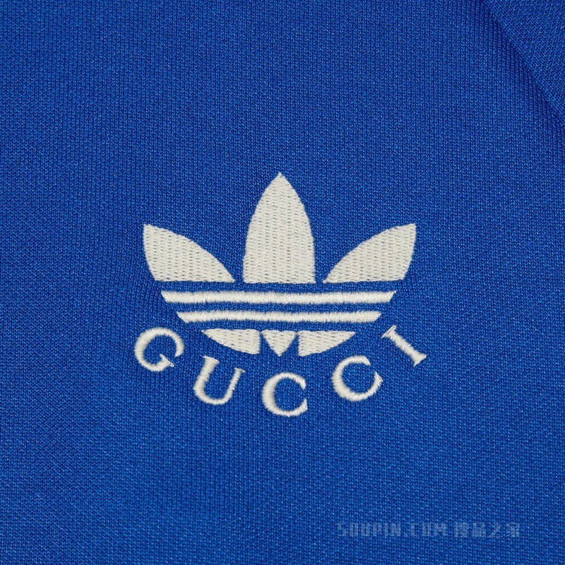 adidas x Gucci联名系列短款夹克 钴蓝色