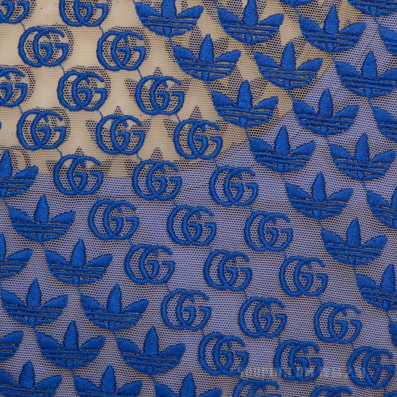 adidas x Gucci联名系列GG薄纱上衣 蓝色