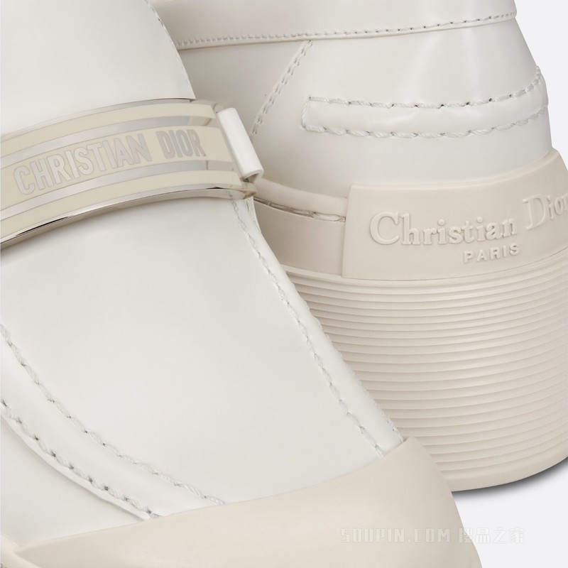 Dior Code 乐福鞋 白色磨砂牛皮革