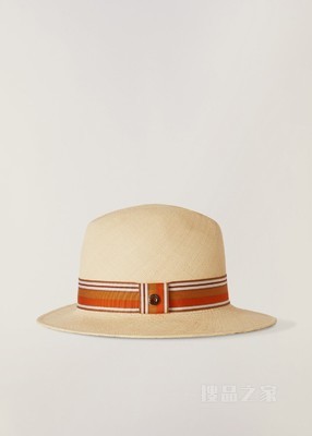 The Suitcase Stripe Ingrid 帽子 稻草