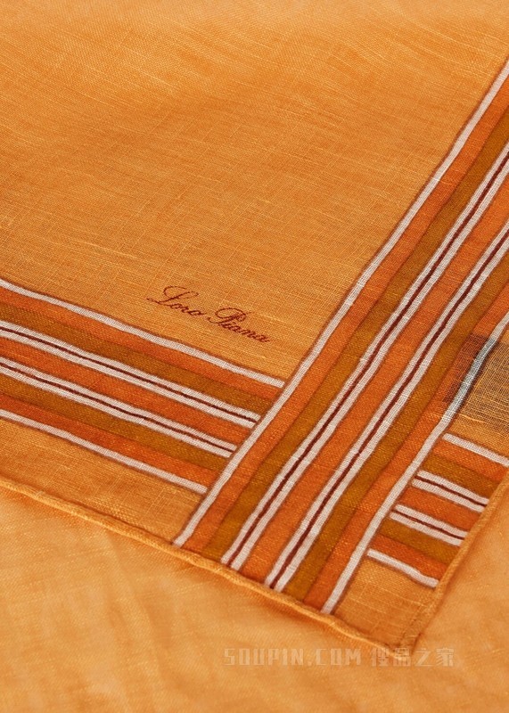 The Suitcase Stripe 方巾 亚麻