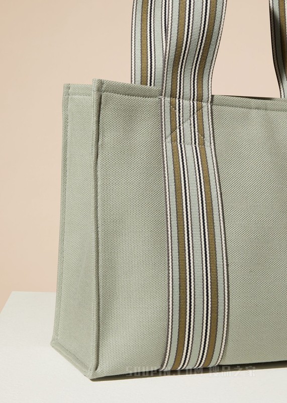 The Suitcase Stripe 托特包 棉 , 亚麻