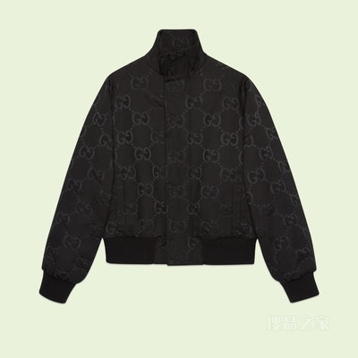 超级双G帆布夹克 黑色